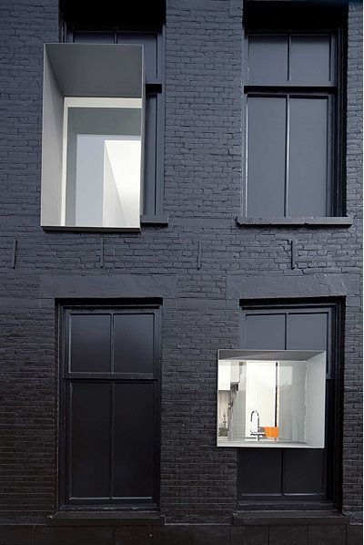 Zwarte gevel Zwarte gevel